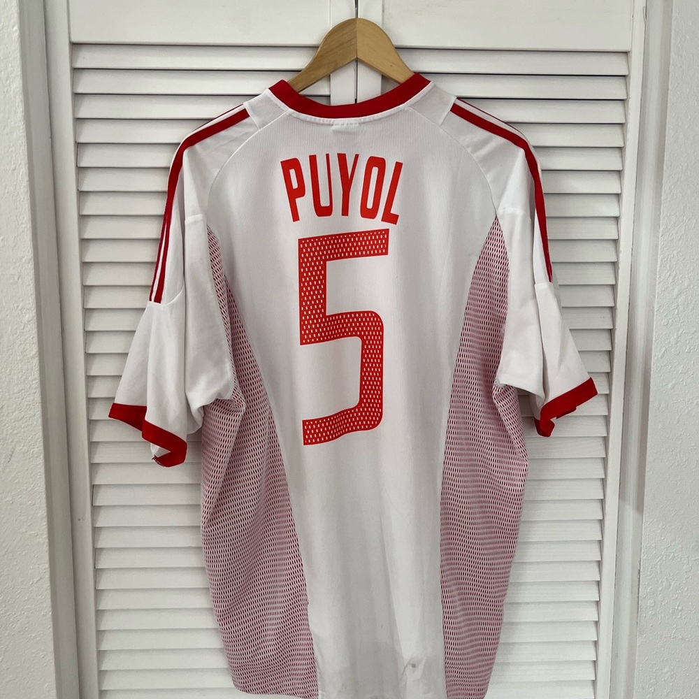 Spain Puyol soccer jersey